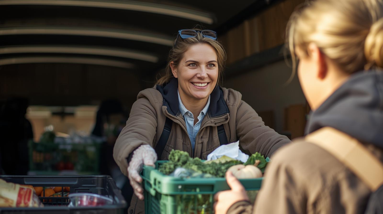 Woman volunteering at Morrell Ministries